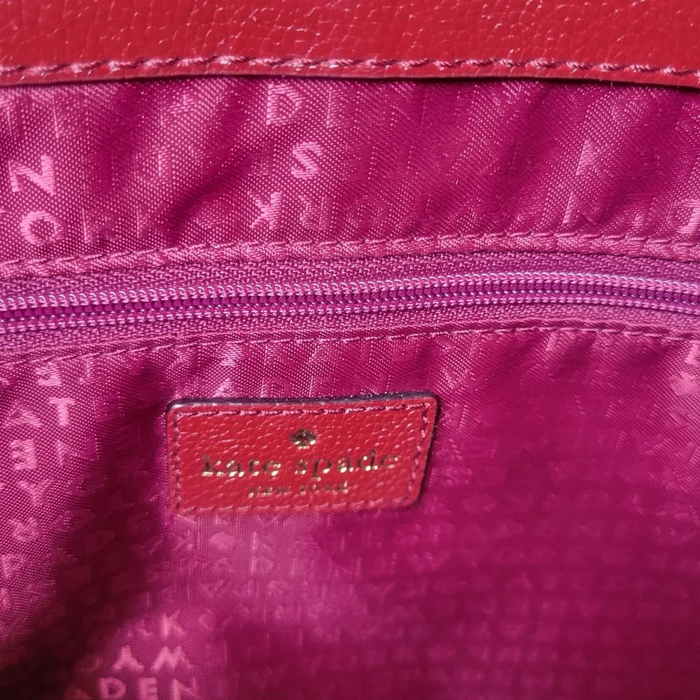 Kate Spade elegant burgundy and purple handbag